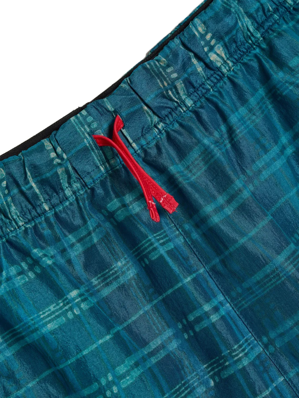  Alex Zono Checked Booty Shorts - Blue 