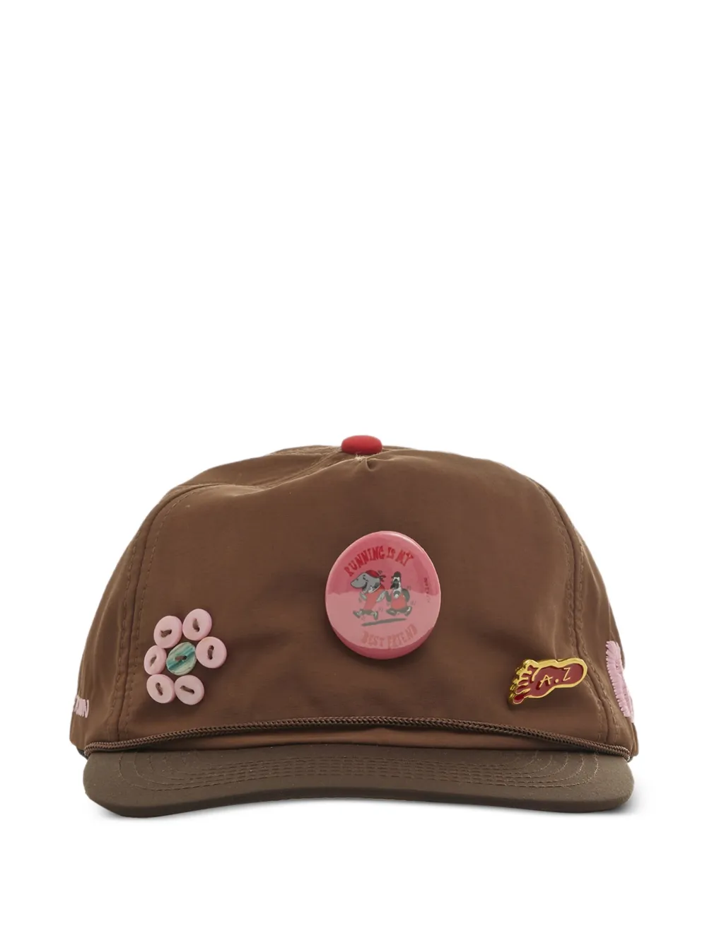 ALEX ZONO pin trucker hat - Marrone