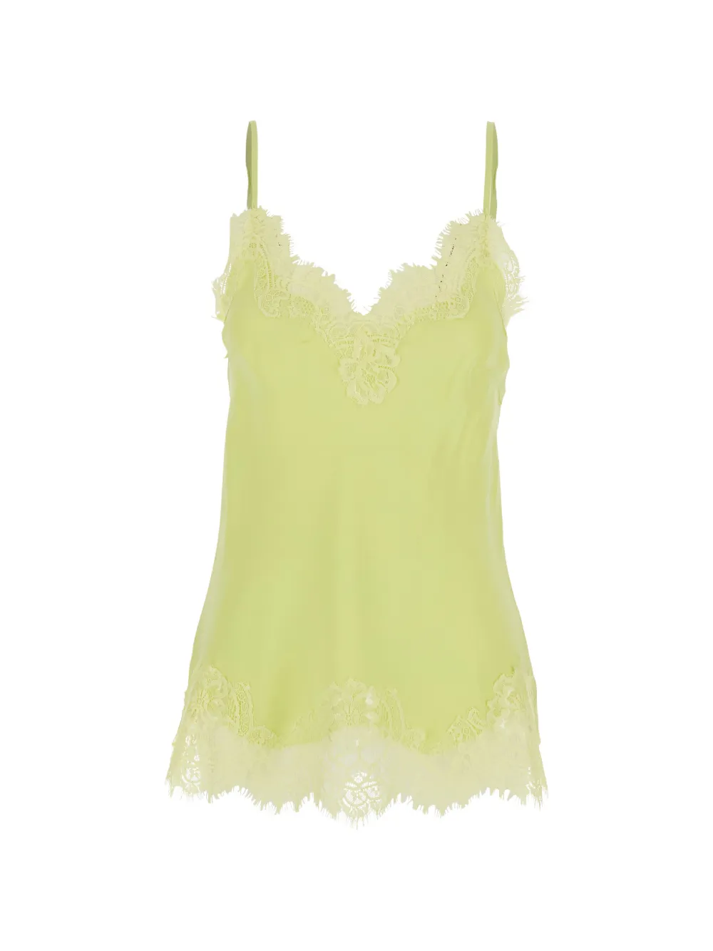 Gold Hawk lace-trim sleeveless top - Giallo