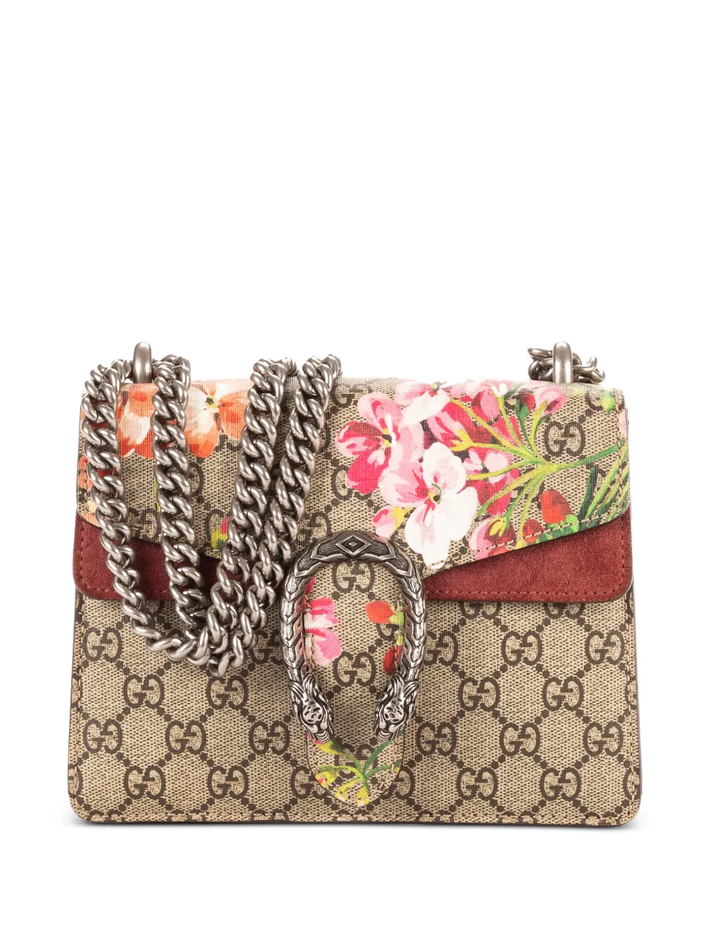 Gucci Pre-Owned Dionysus floral-print chain shoulder bag - Toni neutri
