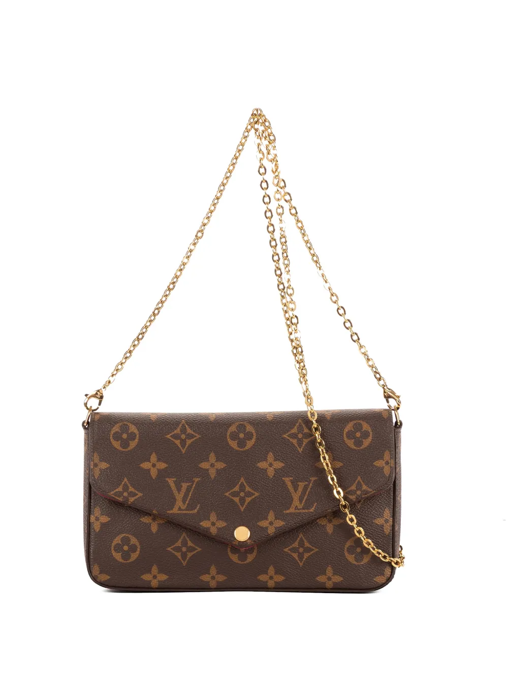 Louis Vuitton Pre-Owned monogram-pattern chain crossbody bag - Marrone