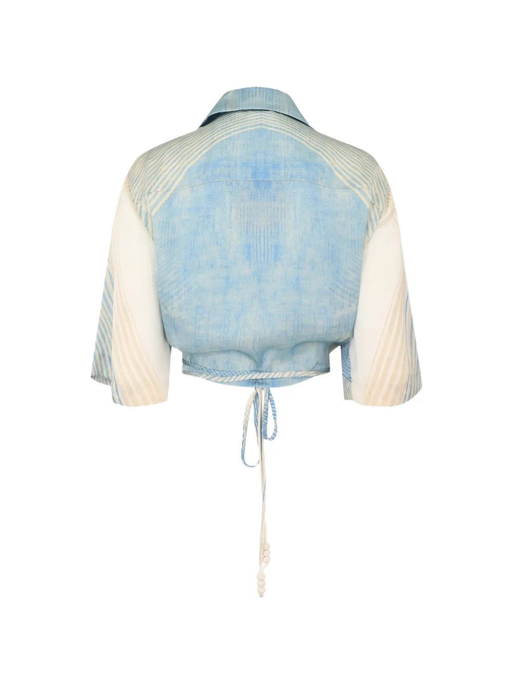  Alexis Liari Tie Crop Top - Blue 