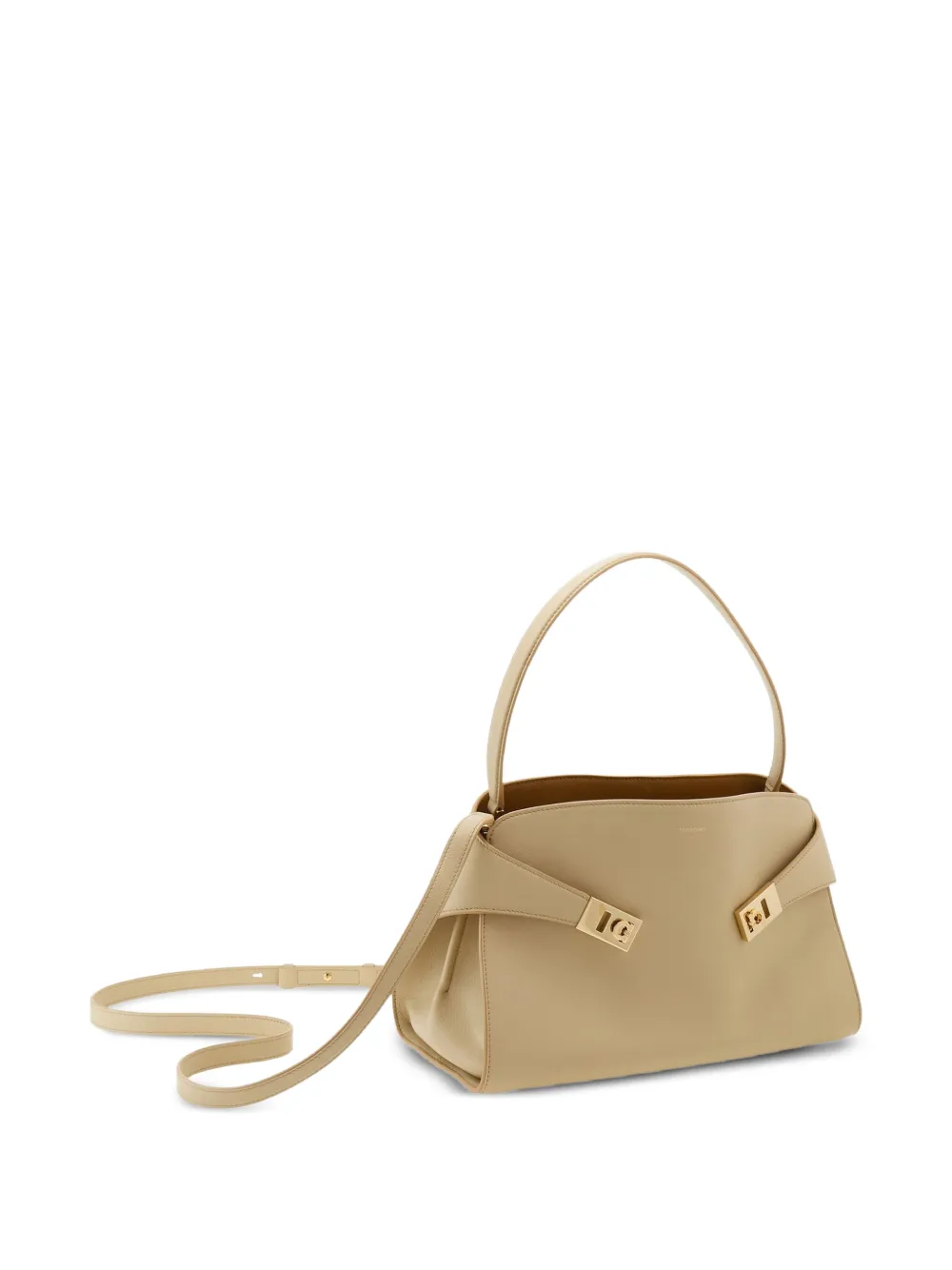 Ferragamo medium Hug Soft leather shoulder bag - Toni neutri