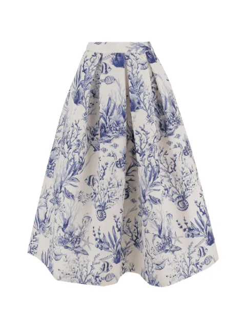 Lunatica Milano flared printed skirt