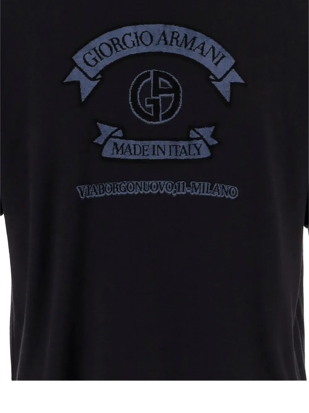 Giorgio Armani T-shirt met logoprint Blauw
