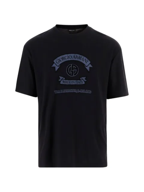 Giorgio Armani logo-print round-neck T-shirt