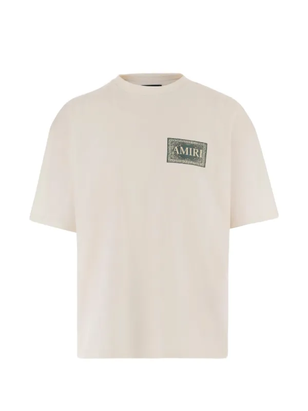 AMIRI ベージュ　ロゴ Tシャツ 34015572_64910464_600.jpg