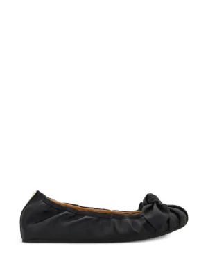 Ferragamo ヴァラ ゼブラプリント フラットシューズ | ブラック