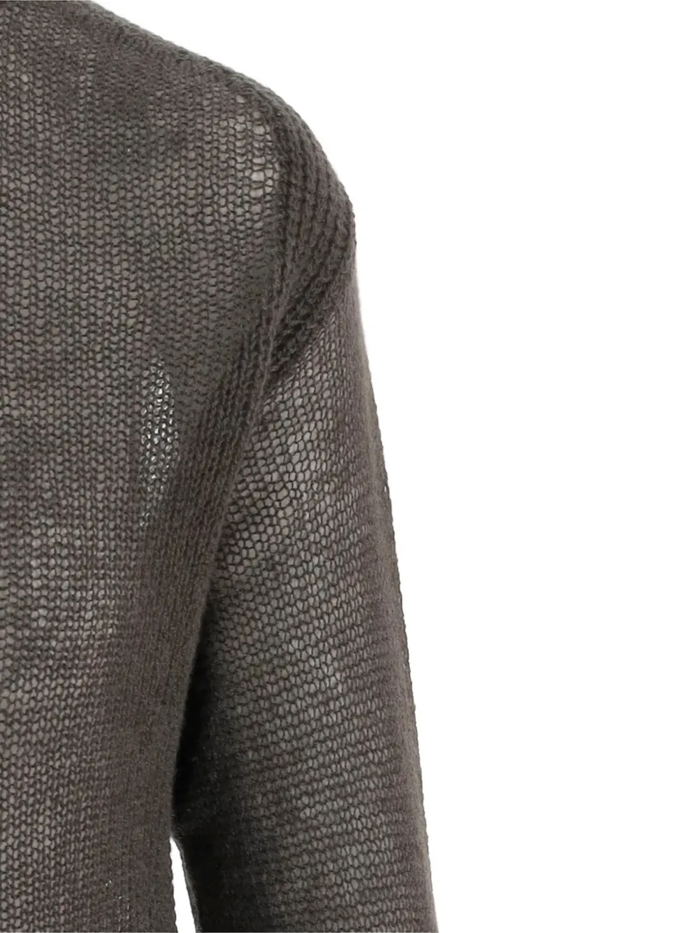 SA SU PHI Geribbelde sweater met ronde hals Groen