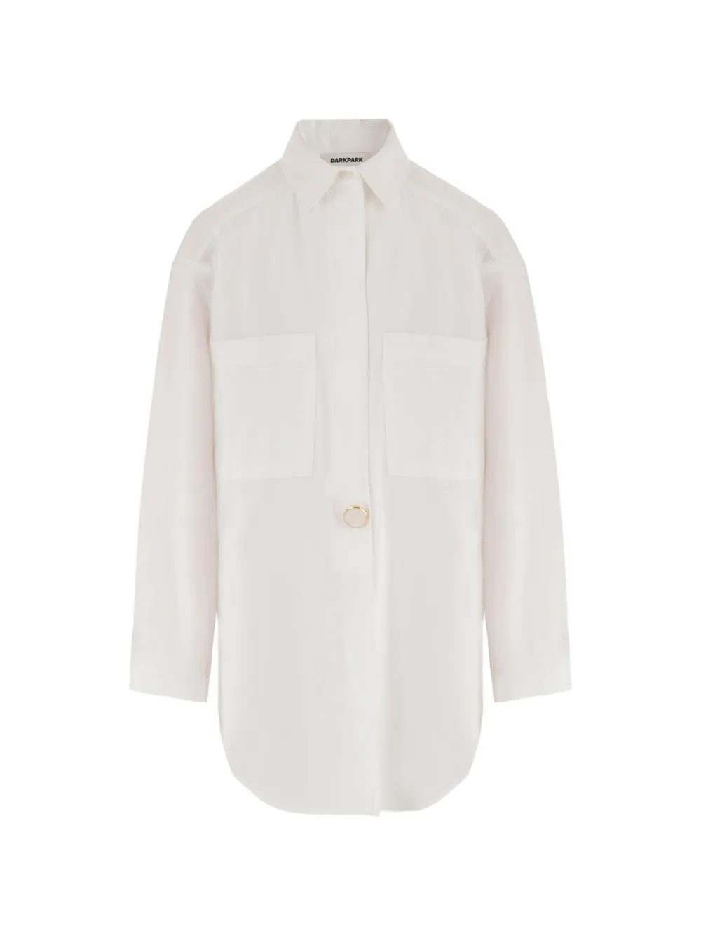 DARKPARK patch-pocket long-sleeve shirt - Bianco