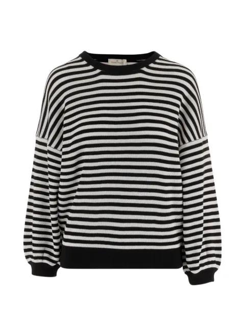 Bruno Manetti striped crew-neck sweater