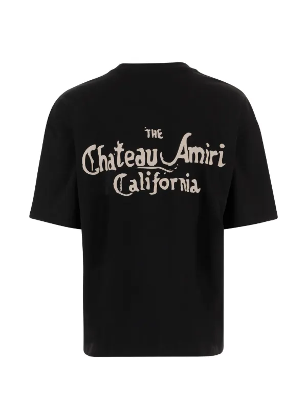 AMIRI logo-print T-shirt | Black | FARFETCH JO