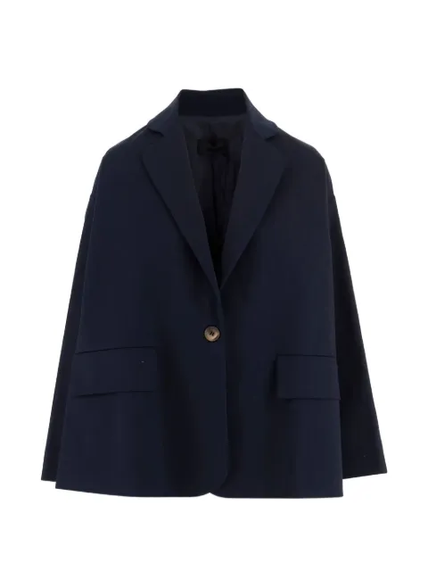 F.It flap-pocket single-button blazer