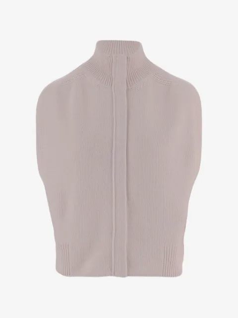 SA SU PHI chaleco con cuello de canalé