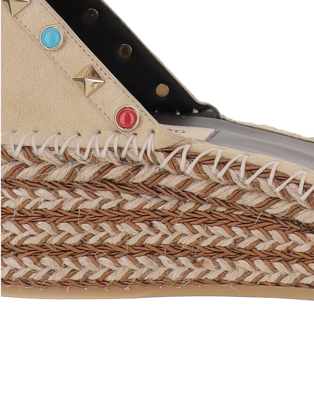 Valentino Garavani studded espadrilles Beige