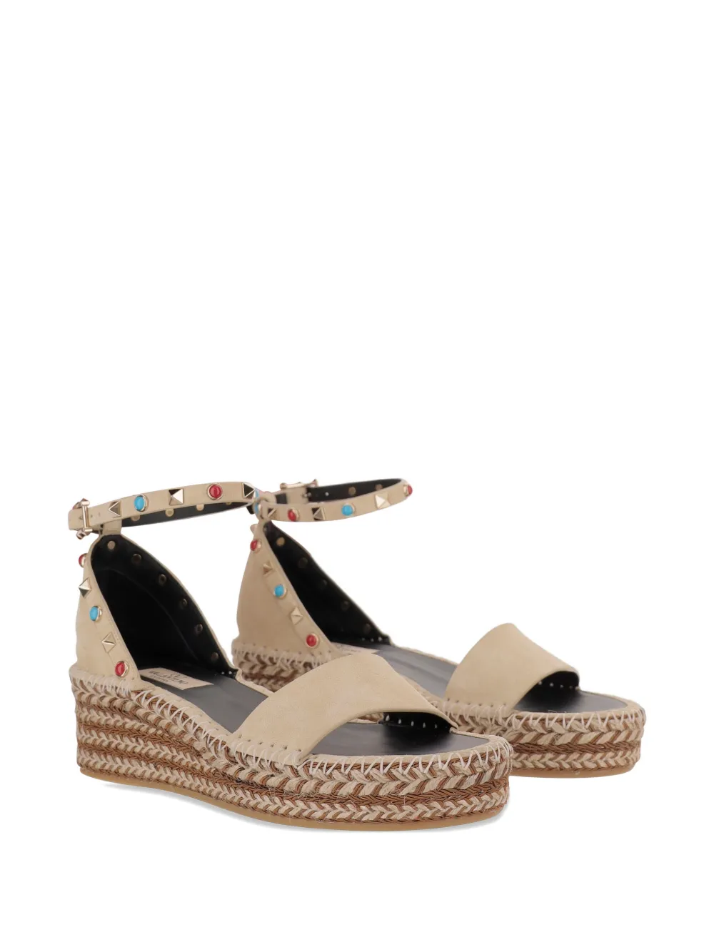 Valentino Garavani studded espadrilles Beige