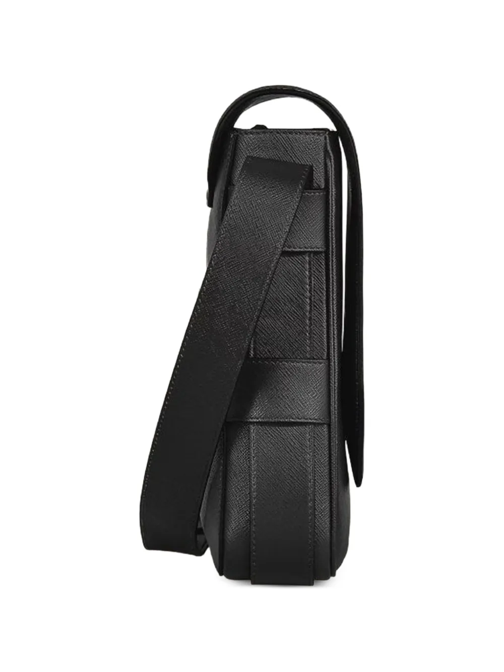  Montblanc Leather Messenger Bag - Black 