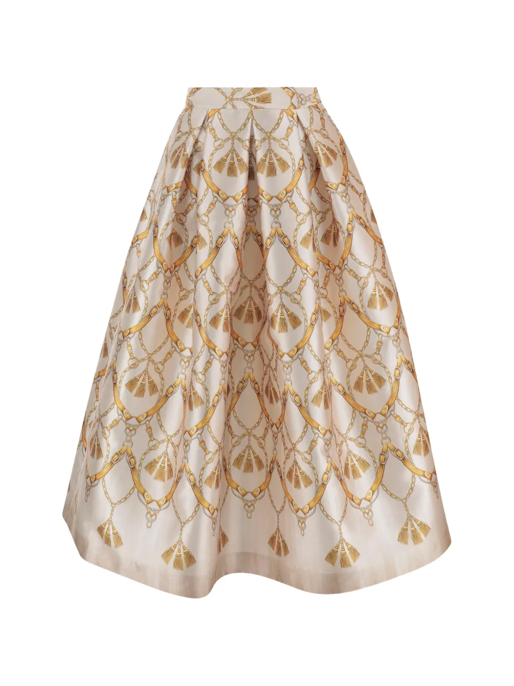 Lunatica Milano flared midi skirt - Toni neutri