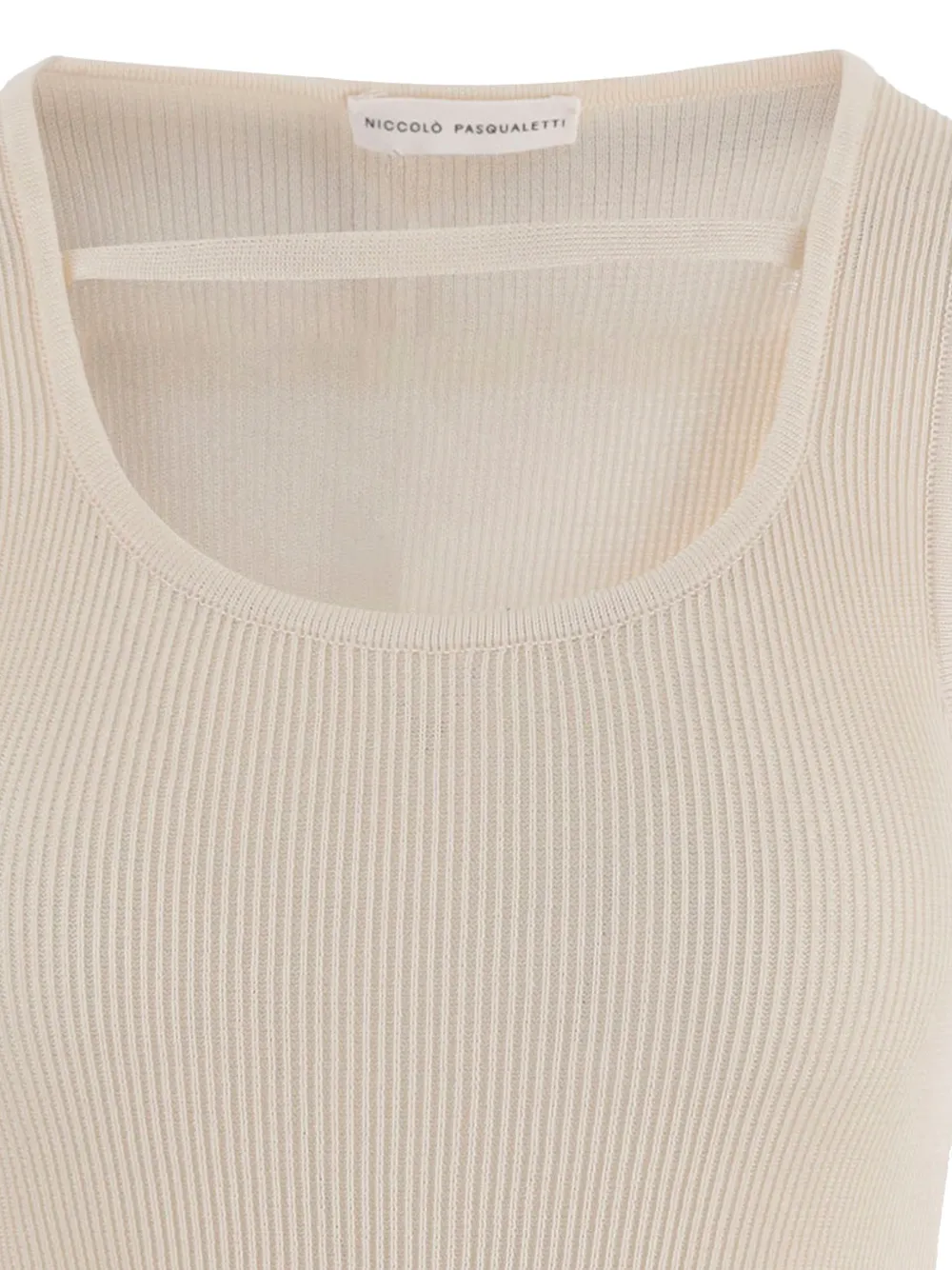 Niccolò Pasqualetti Ribbed-knit Tank Top - Neutrals 