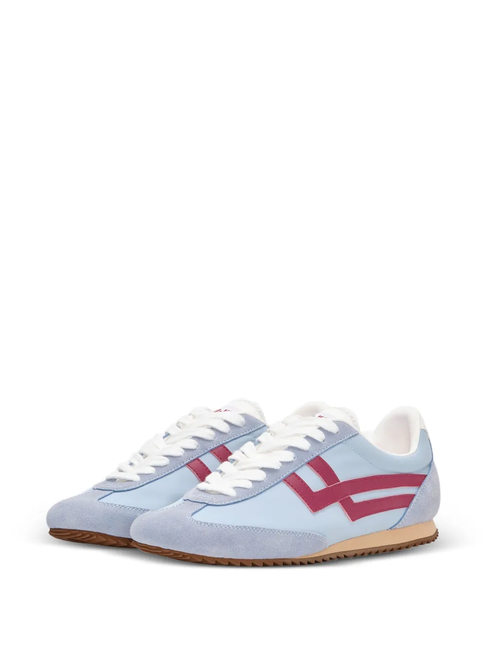 Pro-keds Racer 77 Leather-inserts Sneakers - Blue 