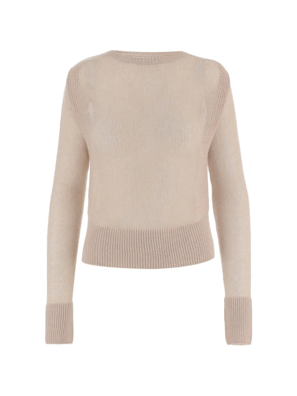 SA SU PHI ribbed crew-neck sweater - Toni neutri