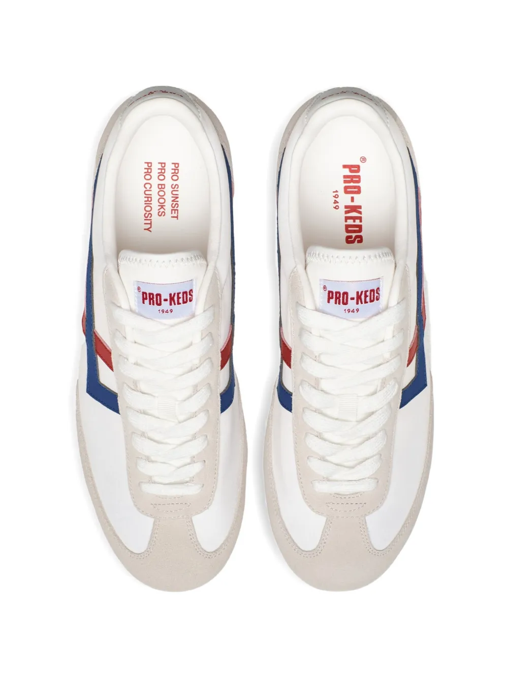Pro-Keds Racer 77 sneakers met leren vlakken Wit