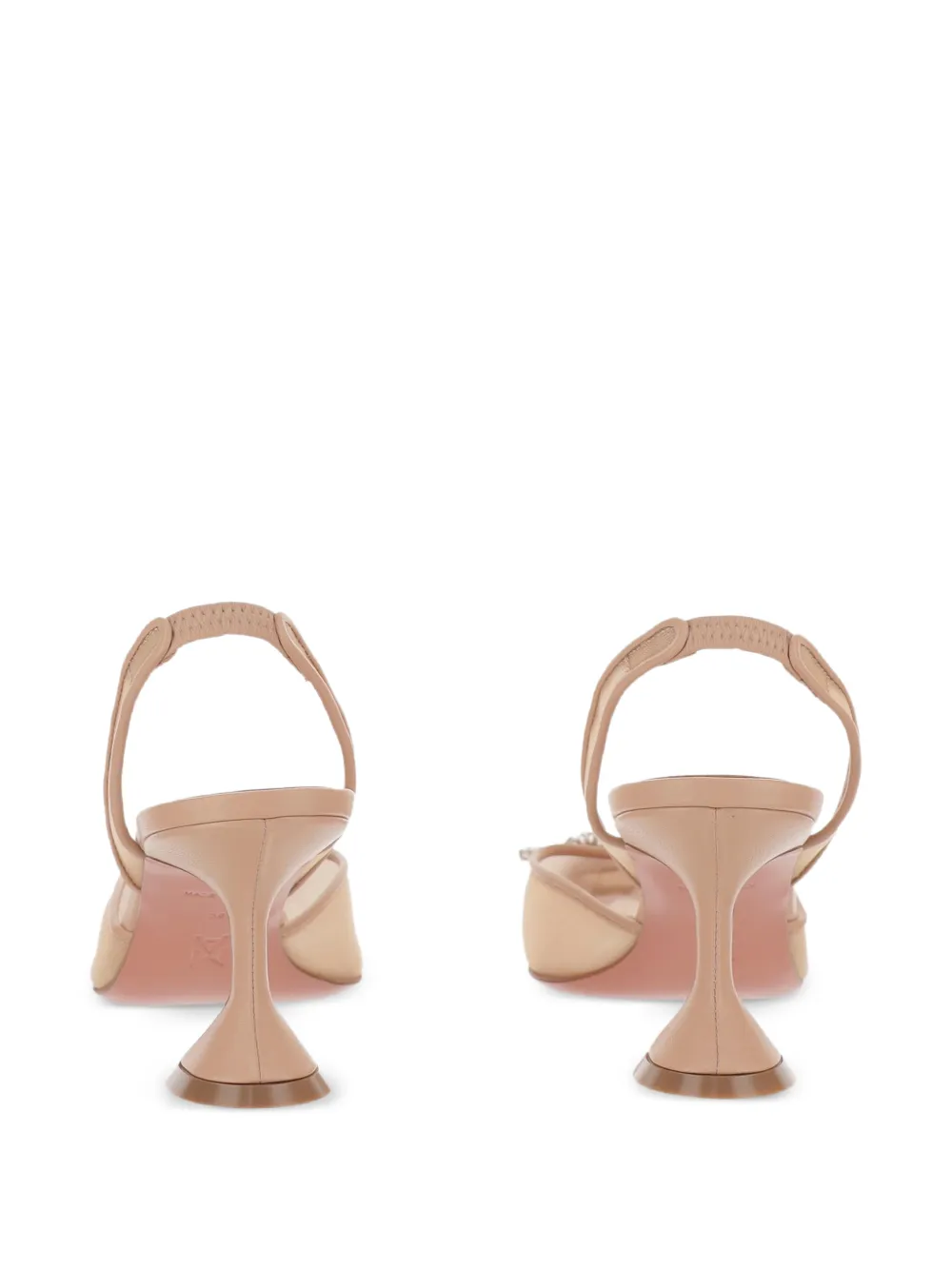 Brooch-Embellishment Sling Pumps
