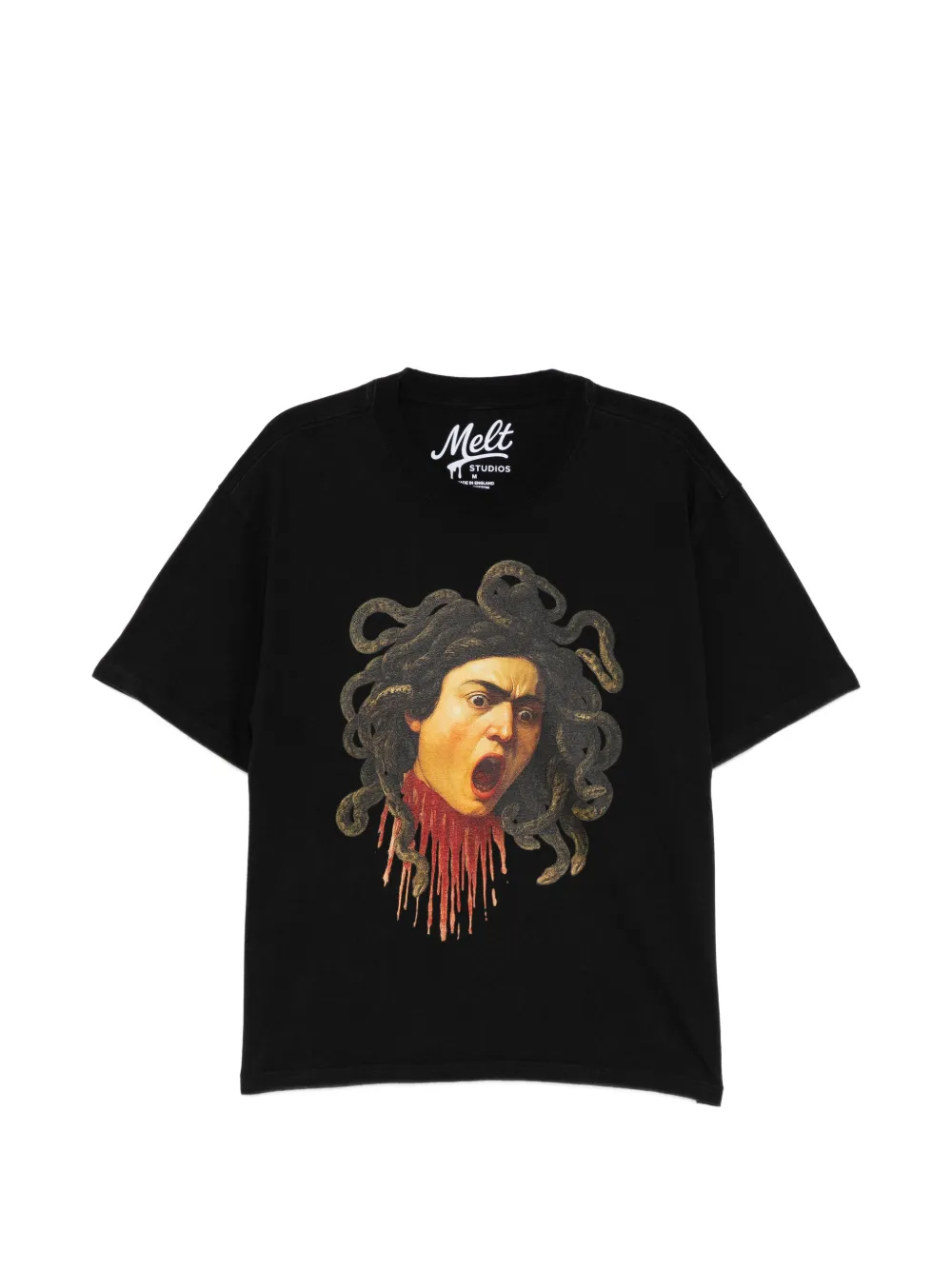 Melt graphic-print T-shirt | Black | Image 1