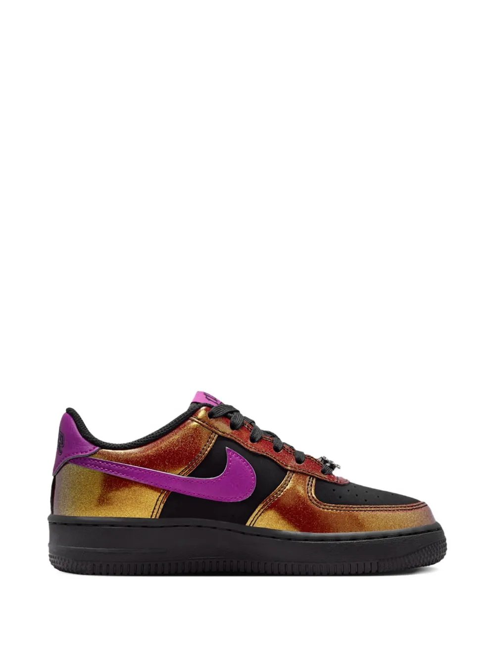 Nike Kids Air Force 1 LV8 "Glam Rock" edition lace-up sneakers Zwart