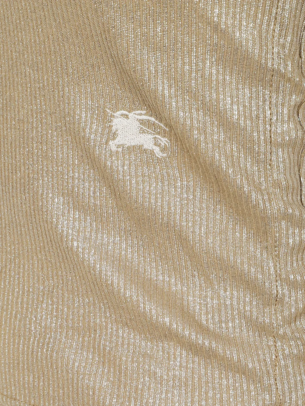 Burberry Geribbelde top Goud