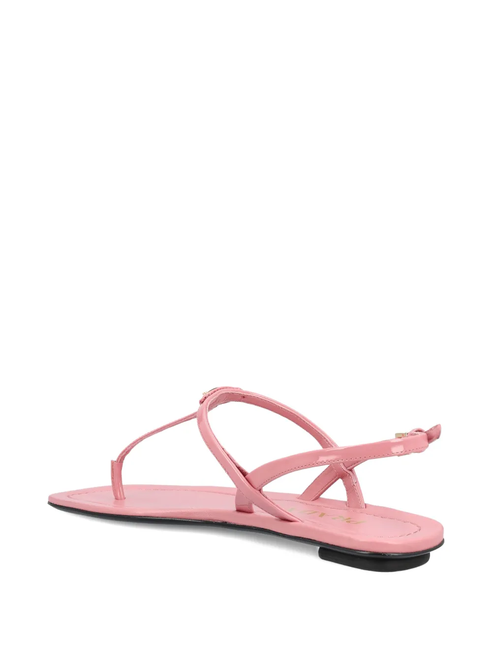 Prada appliqué strap sandals Roze