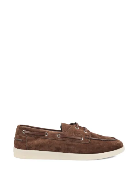 Prada lace-up fastening boat shoes