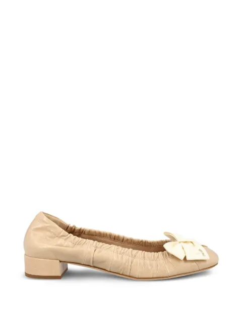 Prada Geraffte Pumps mit Schleifendetail