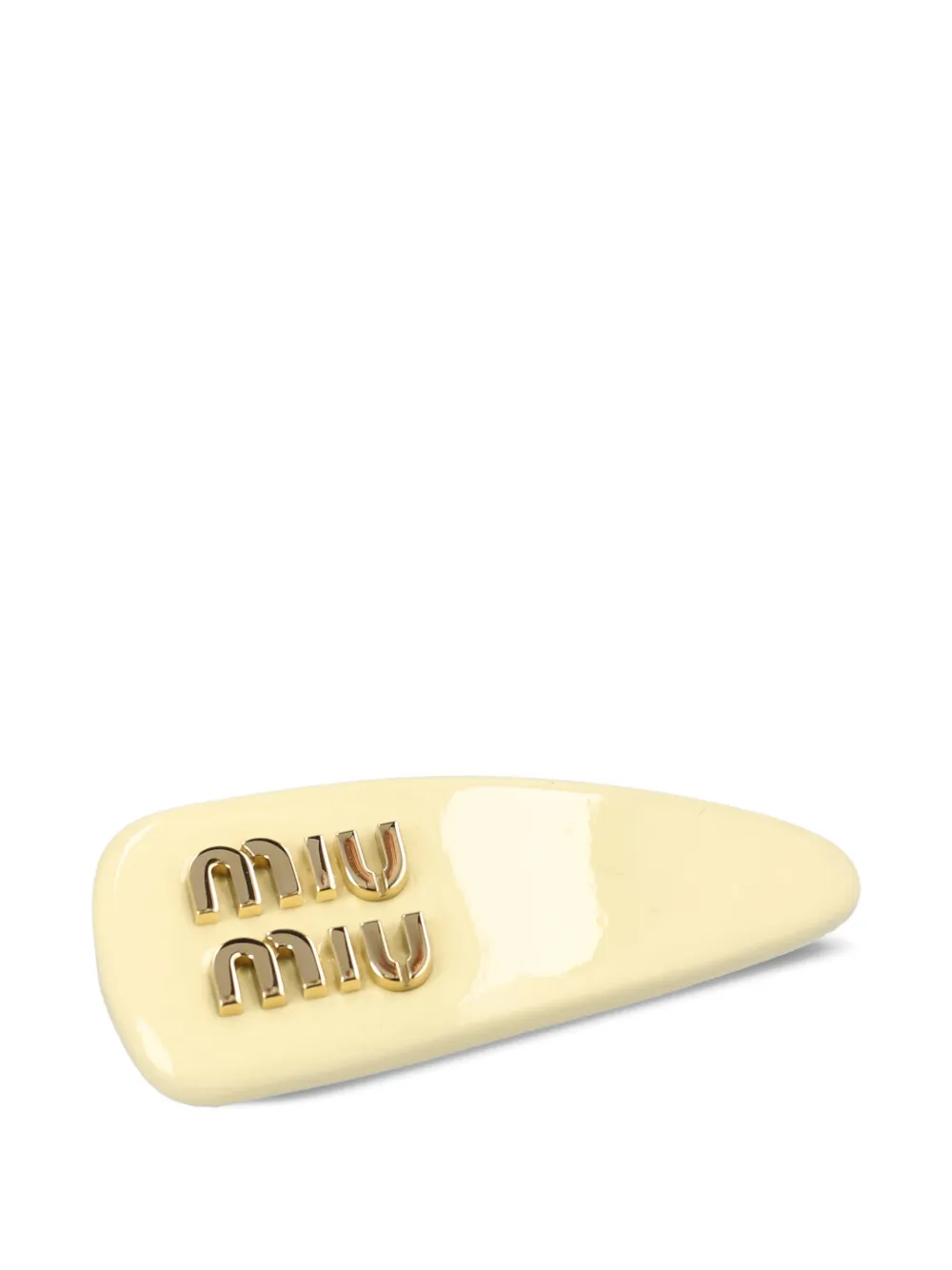 Miu Miu logo-detail hair clip - Toni neutri