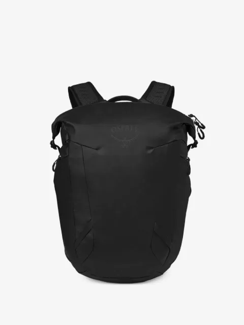 Osprey mochila con detalle de logo y cierre