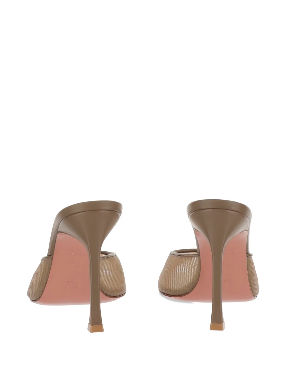 Amina Muaddi Alexa muiltjes Beige