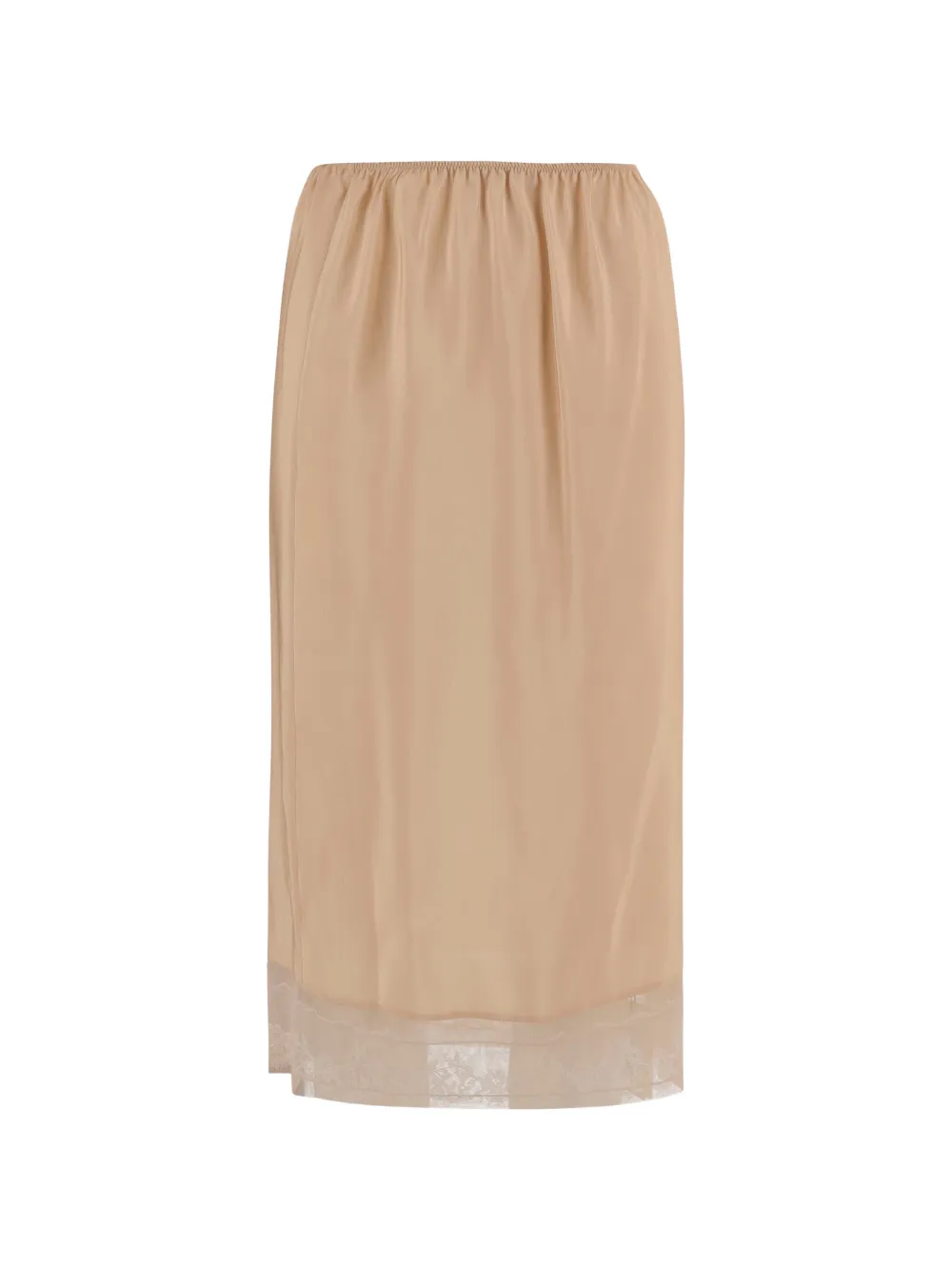  Carven Lace-trim Skirt - Neutrals 