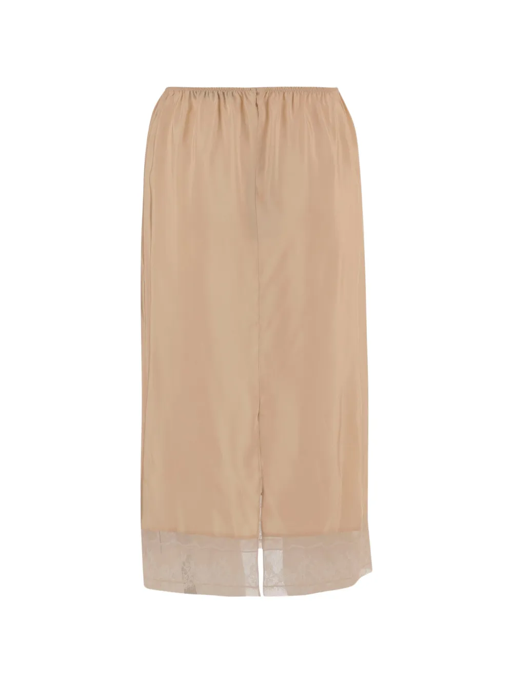 Carven lace-trim skirt - Nude