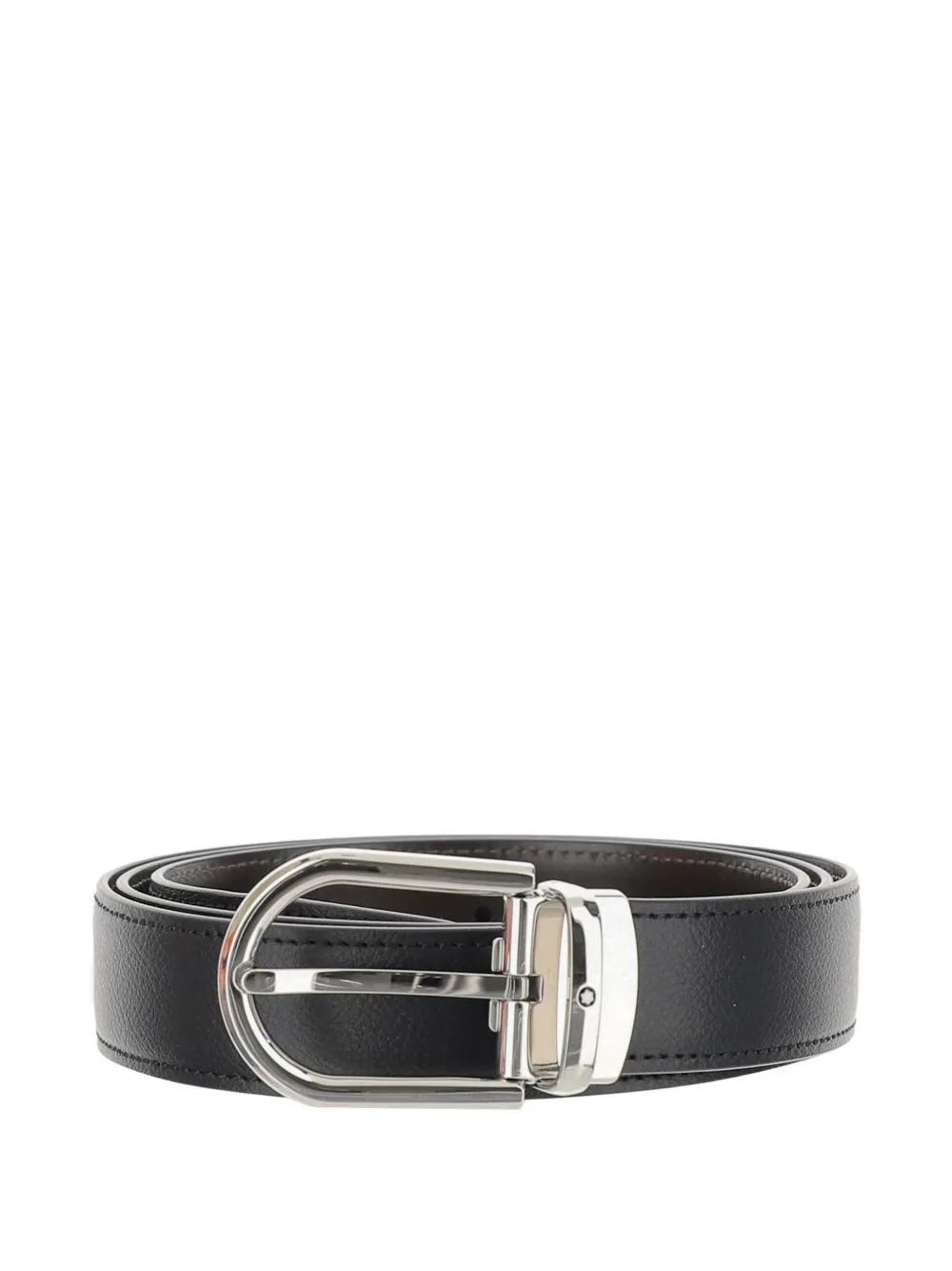 Montblanc reversible leather belt - Nero