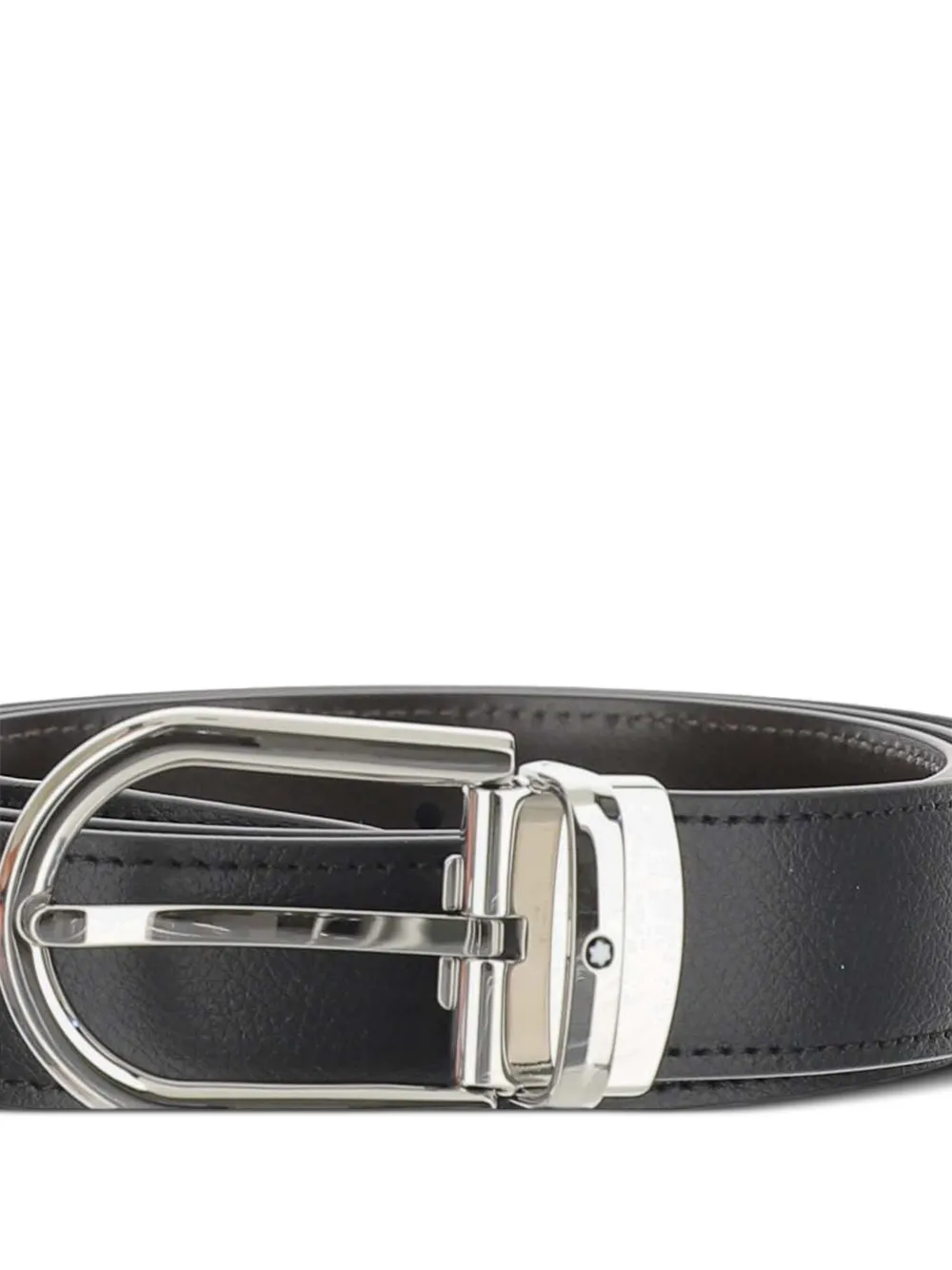 Montblanc Omkeerbare leren riem Zwart