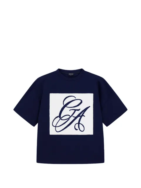 Giorgio Armani embroidered logo T-shirt