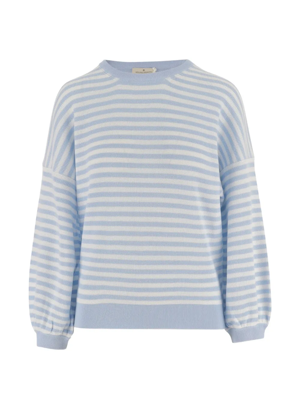 Bruno Manetti striped crew-neck top - Blu