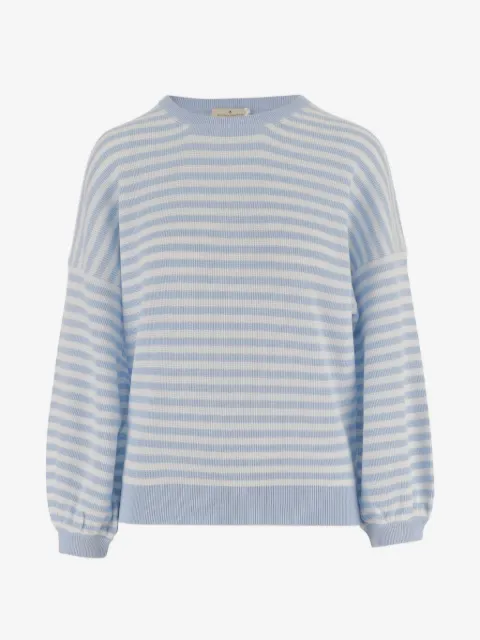 Bruno Manetti striped crew-neck top