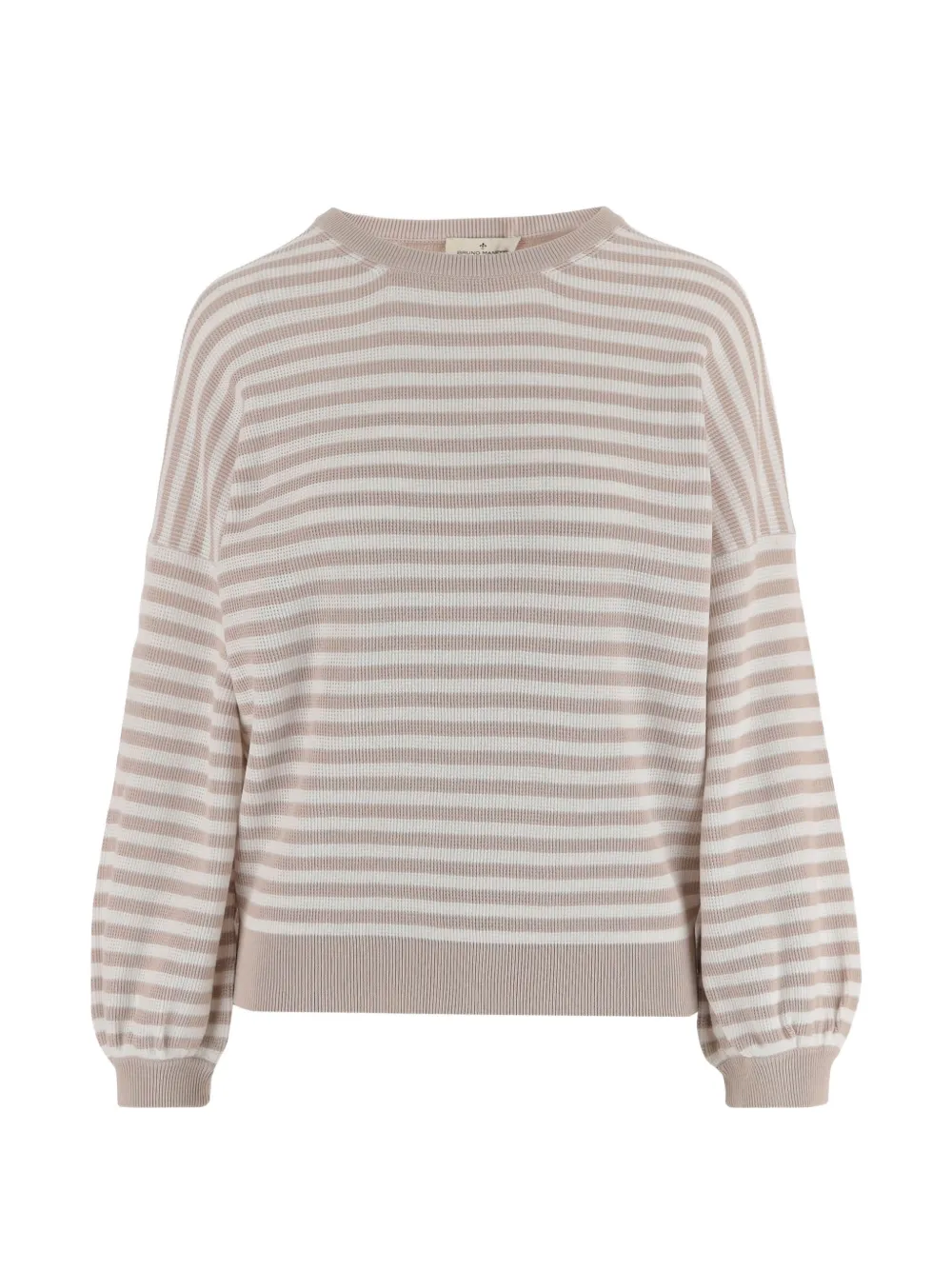 Bruno Manetti striped round-neck top - Toni neutri