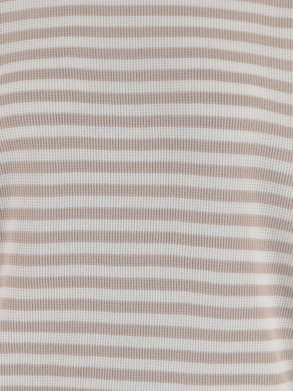  Bruno Manetti Striped Round-neck Top - Neutrals 