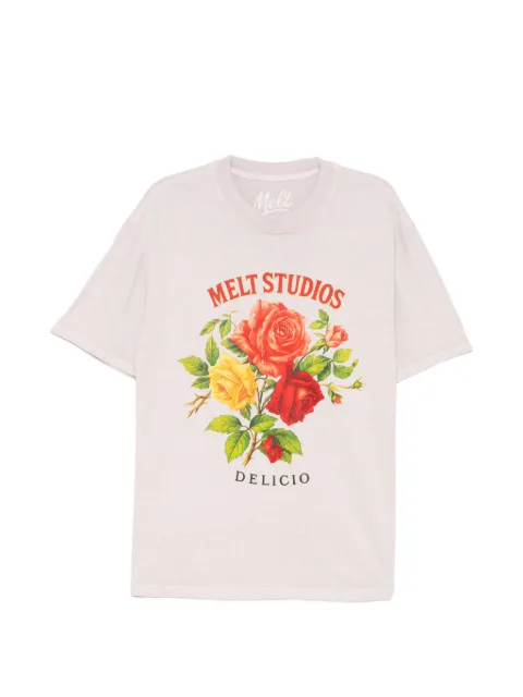 Melt floral print T-shirt