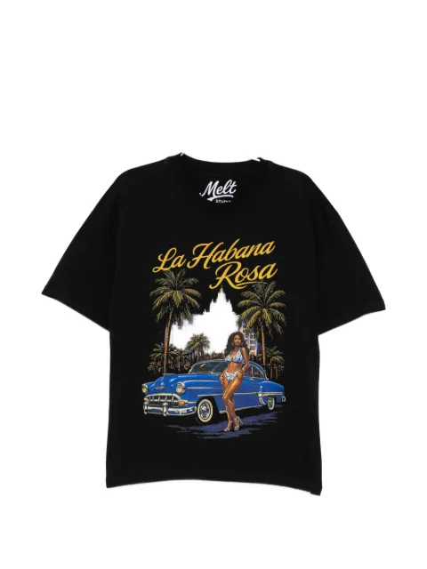 Melt graphic-print T-shirt