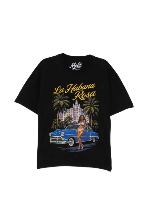 Melt graphic-print T-shirt