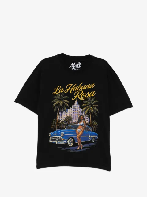 Melt playera con estampado gráfico