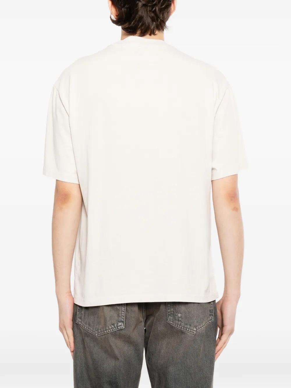 Melt T-shirt met grafische print Beige